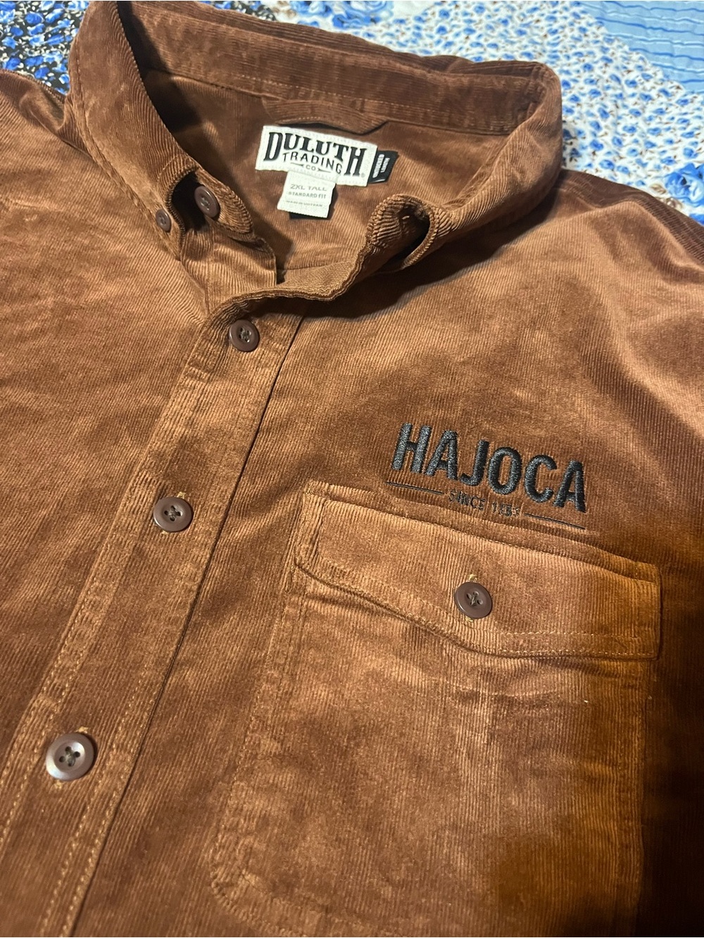 Duluth Trading Company Mens 2XL Corduroy Work Shirt